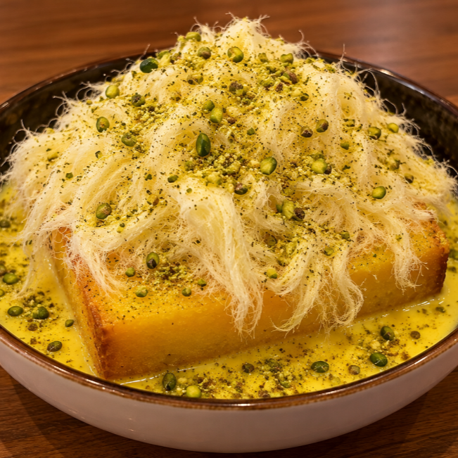 Persian Saffron Cake with Yazdi Pashmak